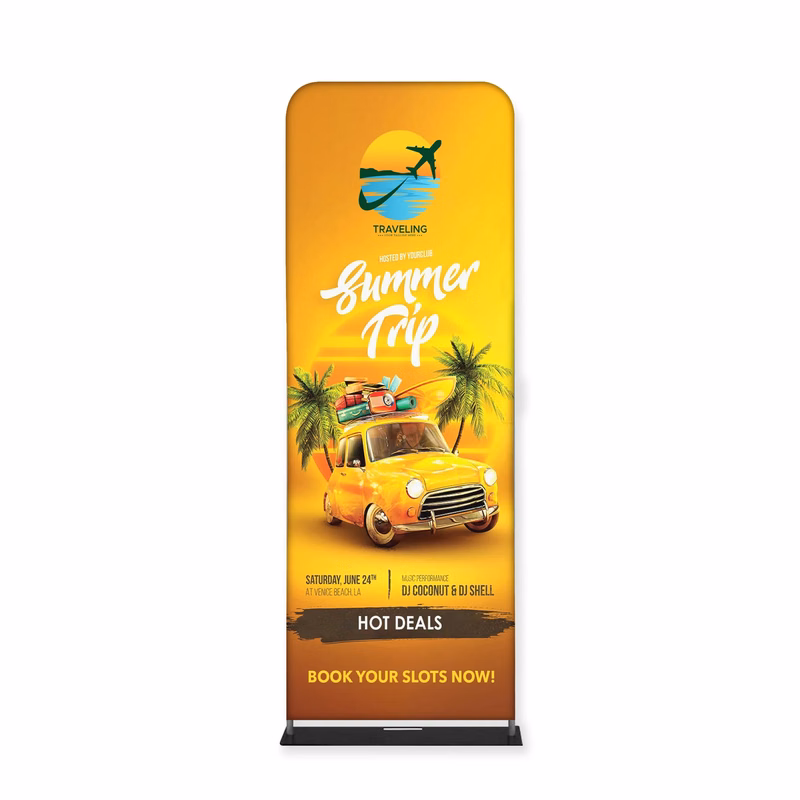 Tube Banner, Double Sided Digitally Printed - 6'x2'