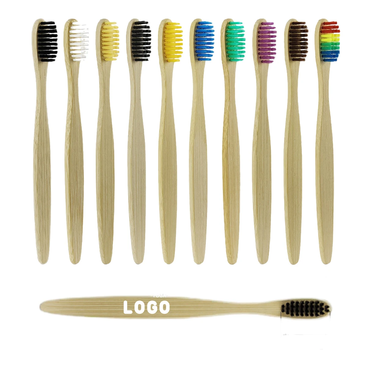 Eco-Friendly Colorful Bamboo Toothbrushes for Children 1