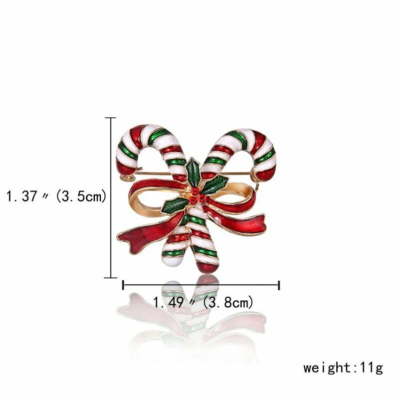 Christmas brooch PARTY Christmas Tree Deer Snowman Bell Brooch Pin 1