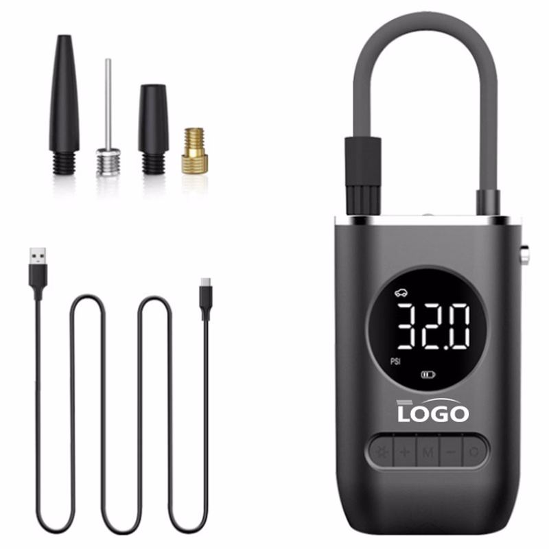 Portable Tire Inflator With Digital Tire Pressure Gauge