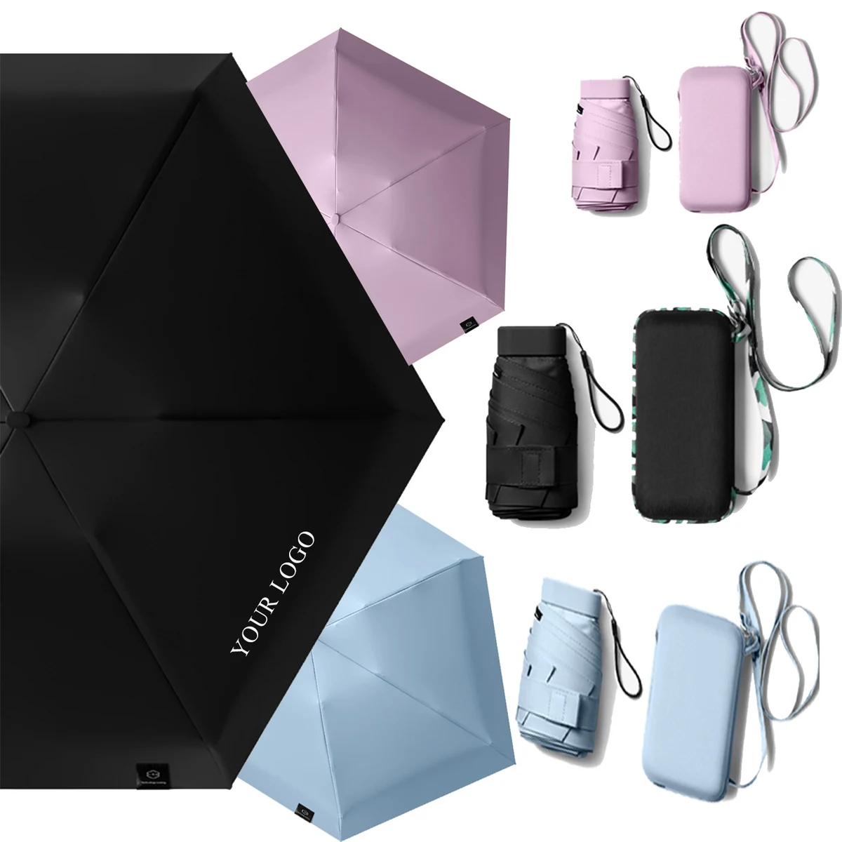 Folding Capsule Umbrella For Sunny And Rainy Days 1