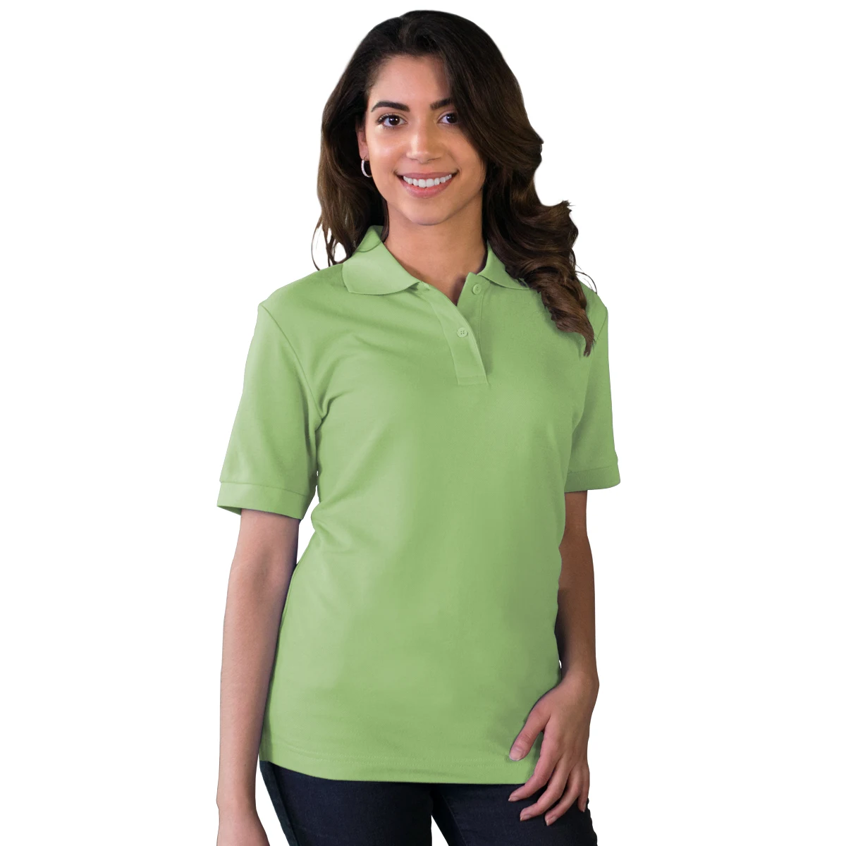 Ladies' Soft Touch Short-Sleeve Pique Polo 1