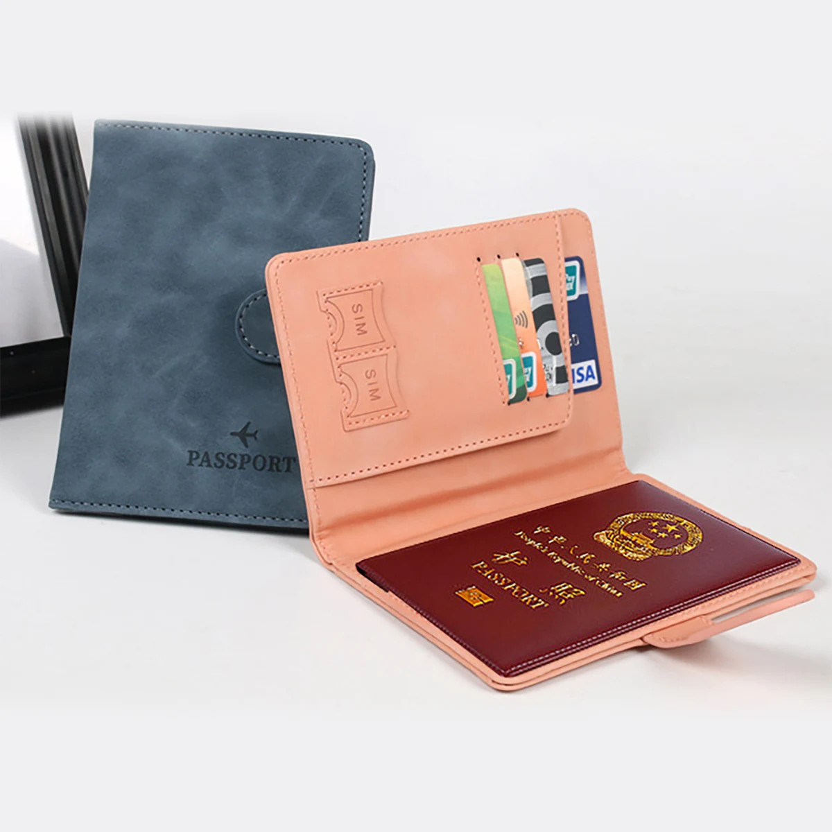 Faux Leather RFID Passport Holder 1