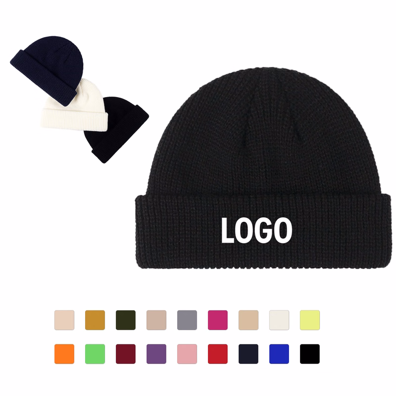 Classic Knit Beanie with Cuffed Edge