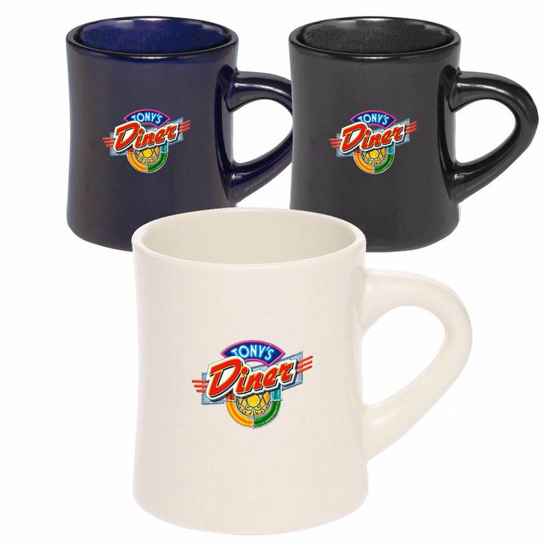 12 oz. Thick Grip Glossy Ceramic Diner Mug