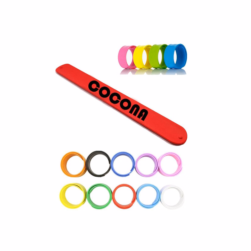 Rainbow Silicone Slap Bracelet