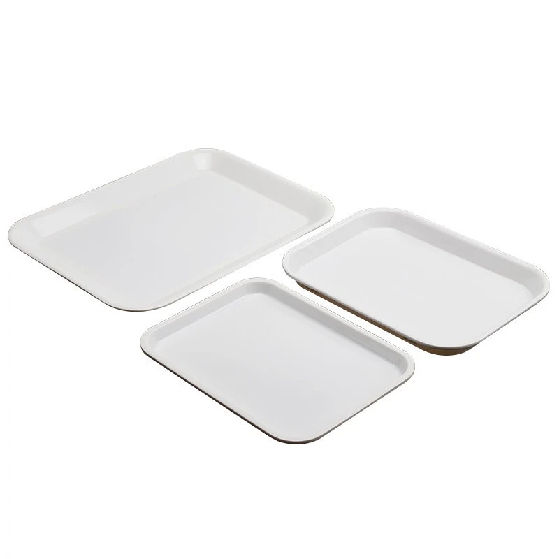 Plastic Fast Food Serving Dish Anti-slip Tray 1
