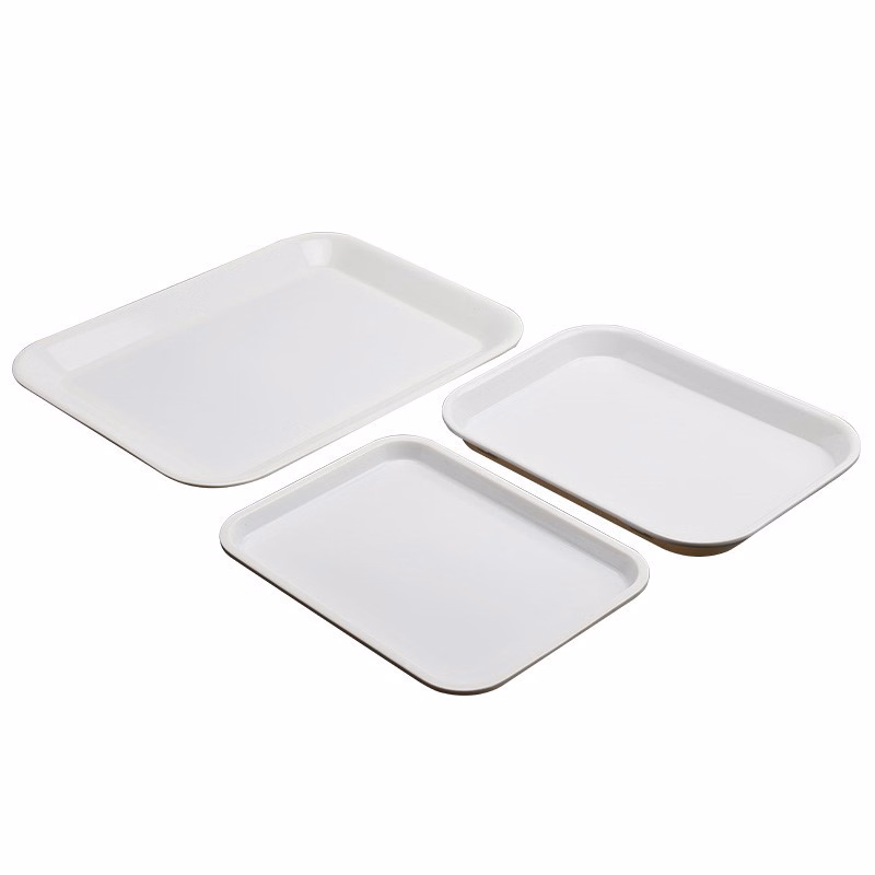 Plastic Fast Food Serving Dish Anti-slip Tray