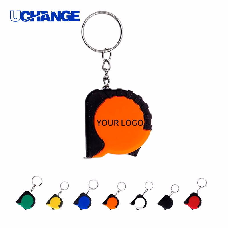 ABS Mini Tape Measure Keychain Tool Dual Scale