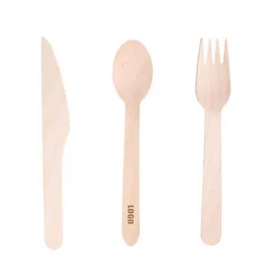 Disposable Wood Knife Fork Spoon 1