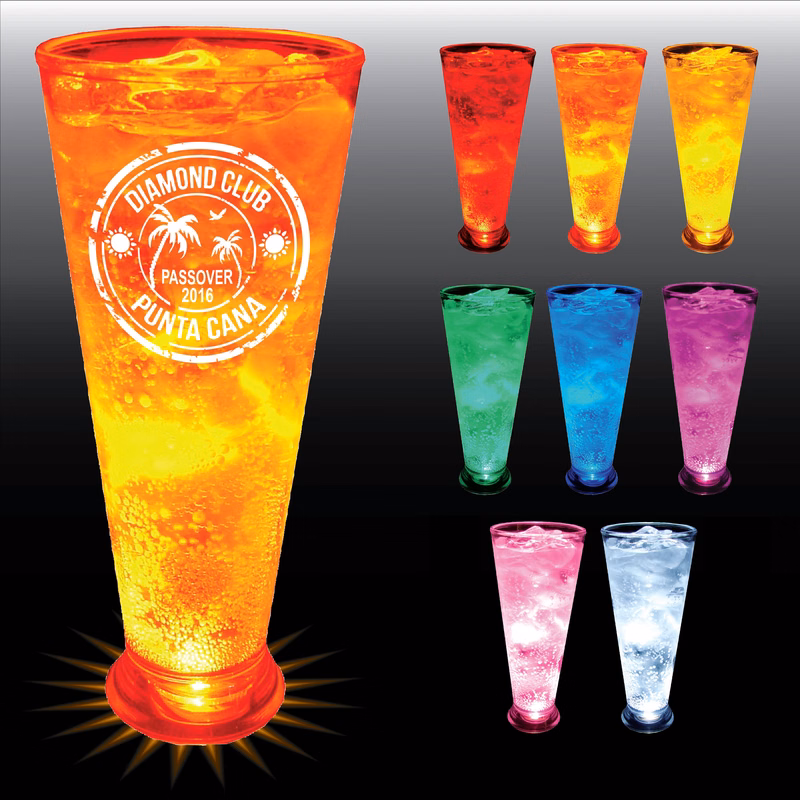12oz Light Up Tall Flared Plastic Pilsner Cup