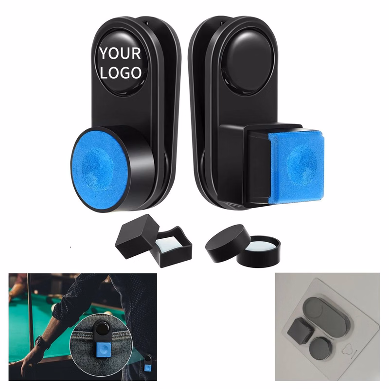 Compact Magnetic Chalk Holder for Billiard Games