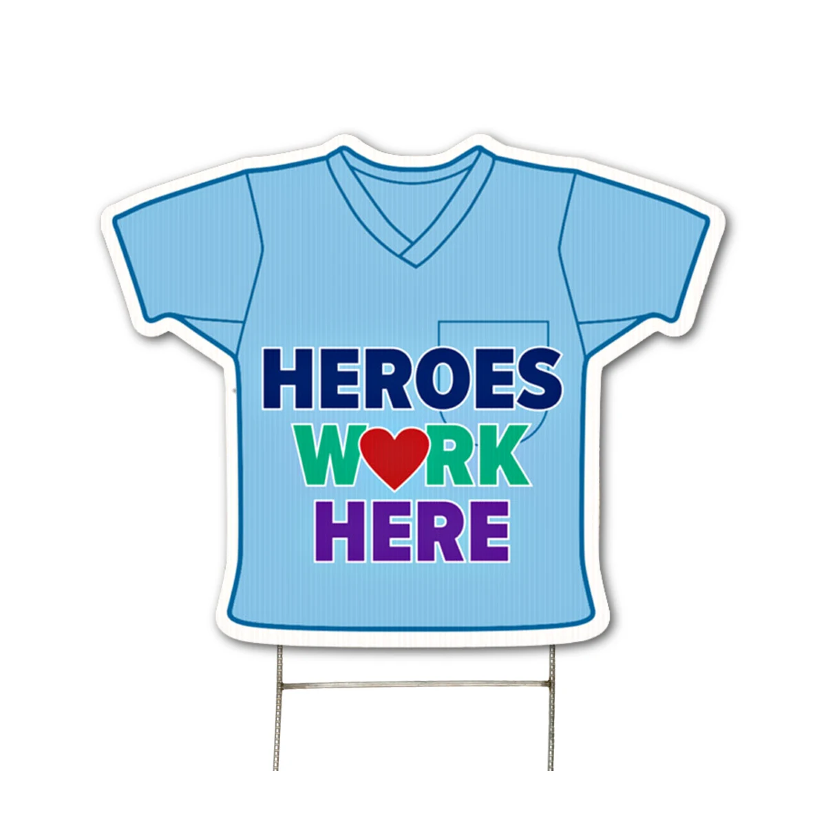 Football Jersey Yard Sign, Full Color 1