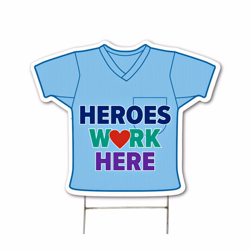 Football Jersey Yard Sign, Full Color