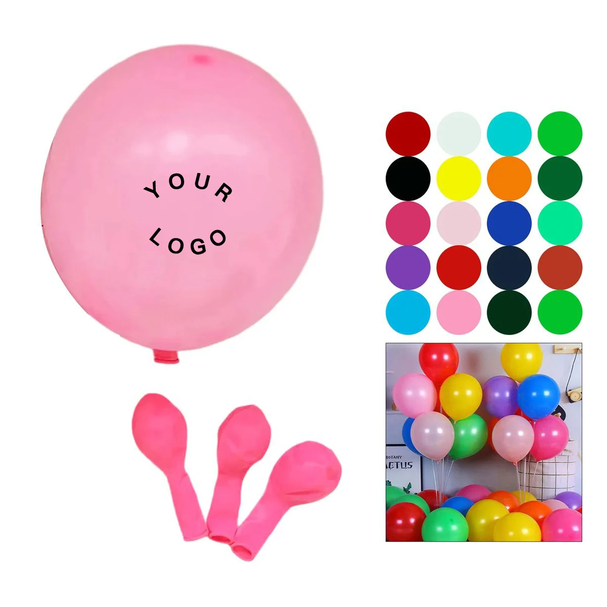 11.8in Promotional Balloons with Logo Imprint 1