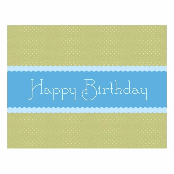 Blue Ribbon Wishes Happy Birthday Cards