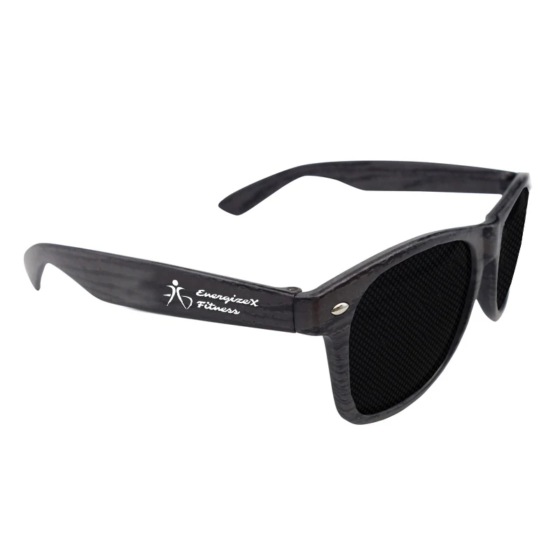 Full Color Charcoal Wood Tone Miami Sunglasses 1