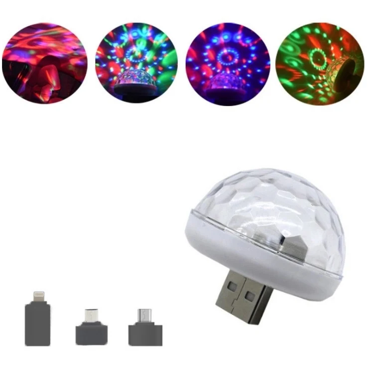 Usb Mini disco party phone light 1