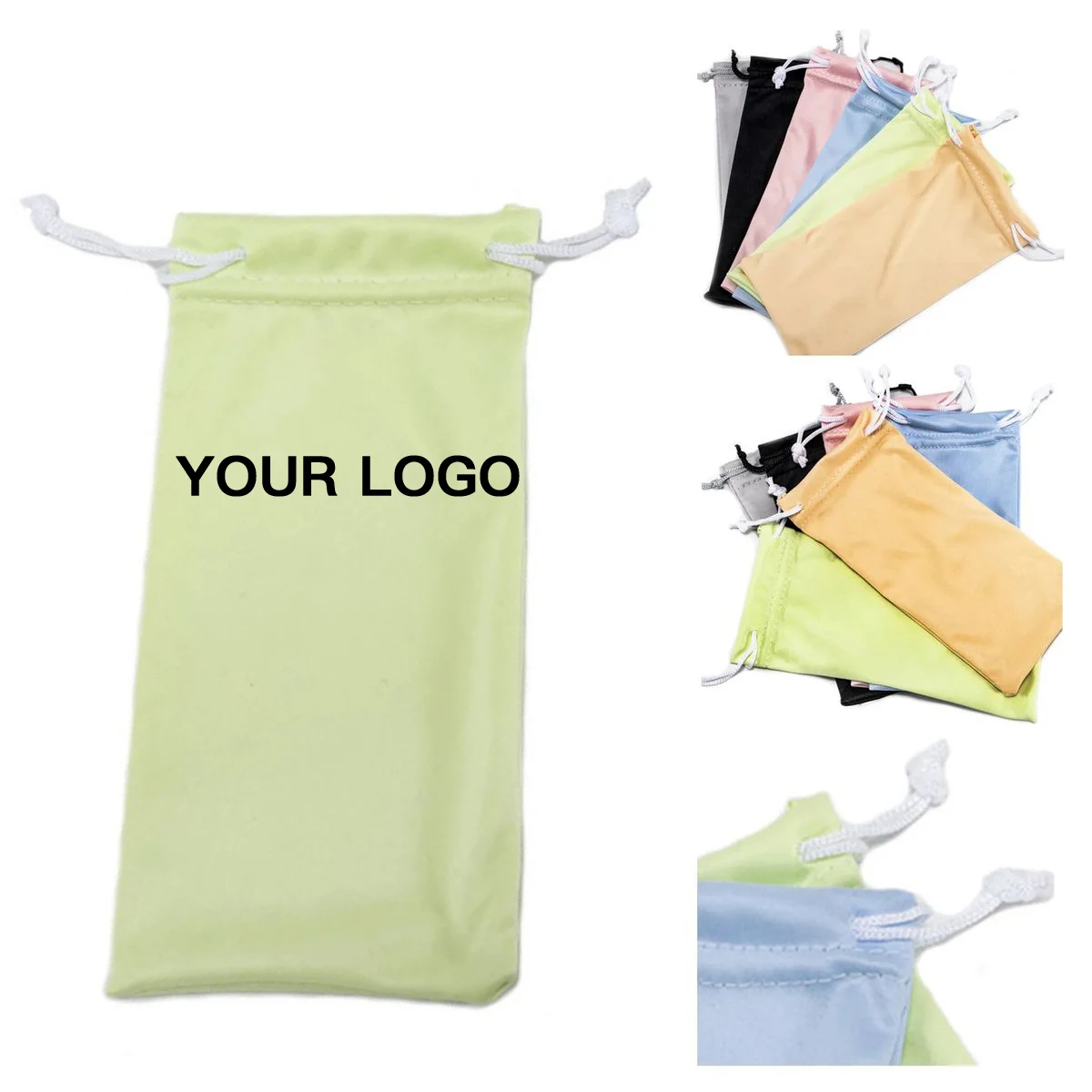 Slim Drawstring Bag for Glasses and Lenses 1