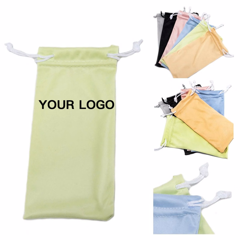 Slim Drawstring Bag for Glasses and Lenses