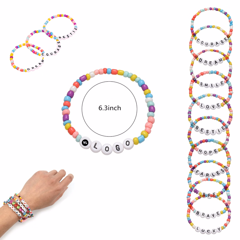 Colorful Valentine's Day Preppy Bracelets MOQ 300