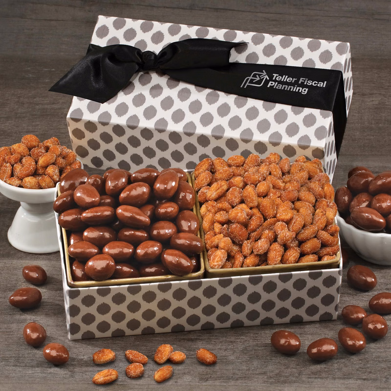 Milk Chocolate Almonds & Honey Roasted Peanuts