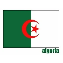 National Flag, Algeria, Single-Sided - 96"W x 60"H 1