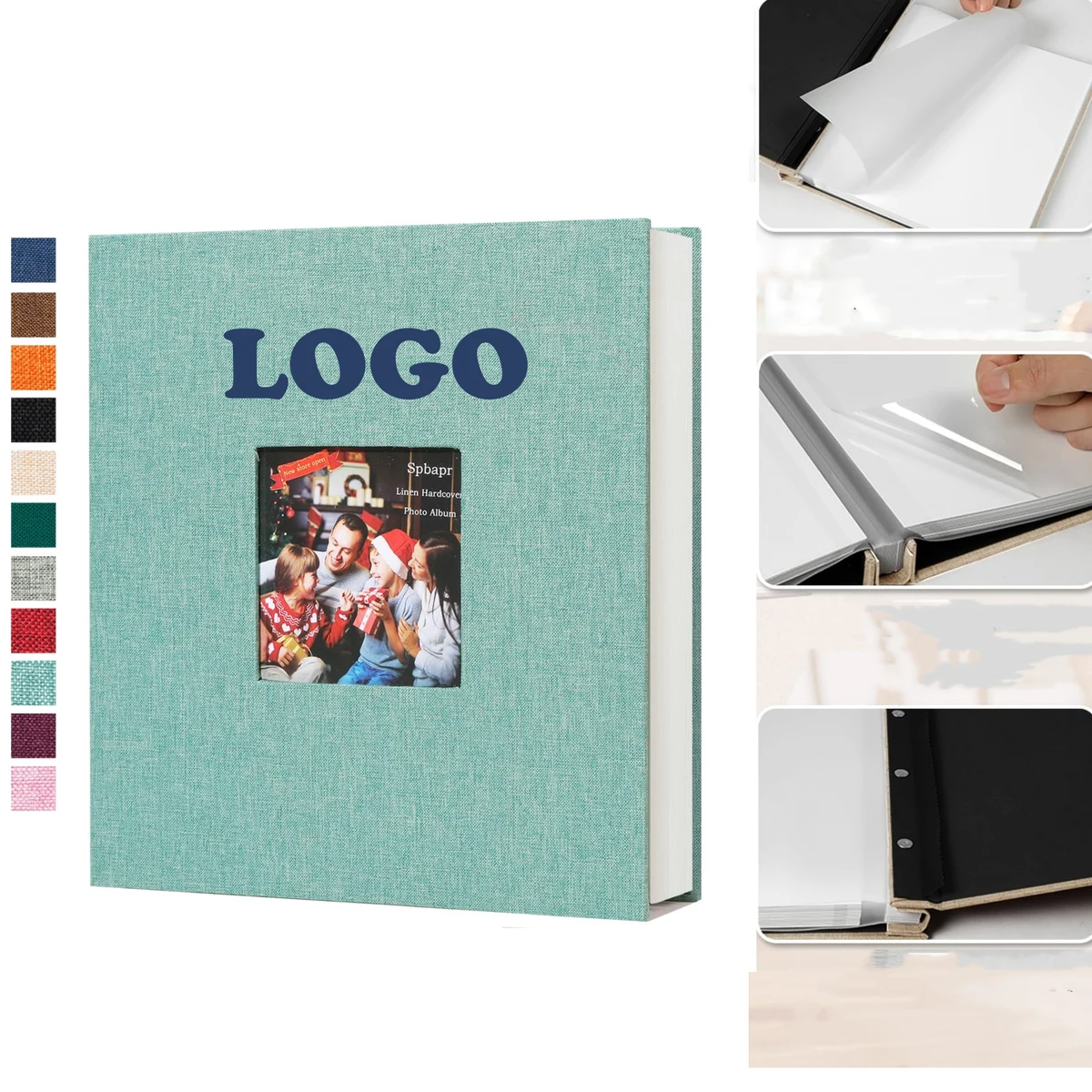 Windowed Linen Cover Photo Album 1