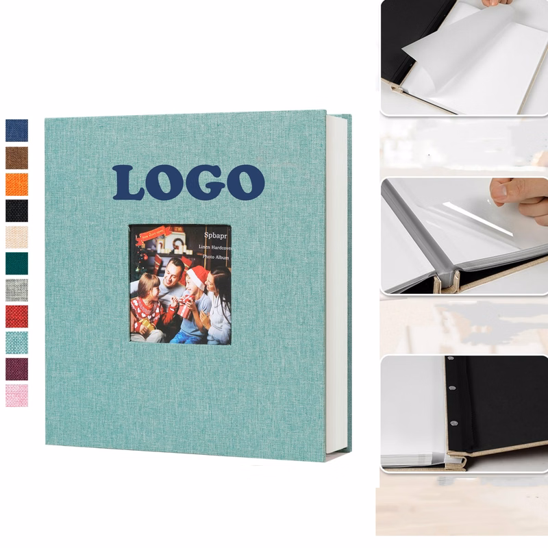 Windowed Linen Cover Photo Album