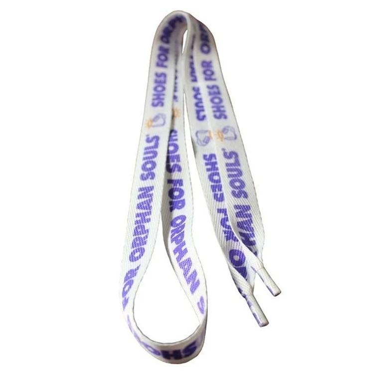 Recycled Polyester Shoelaces (Pair)/ 60"x3/4" - Dye Sublimated 1