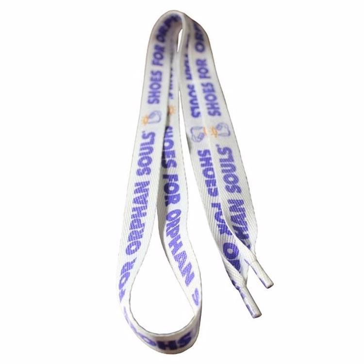 Recycled Polyester Shoelaces (Pair)/ 60"x3/4" - Dye Sublimated