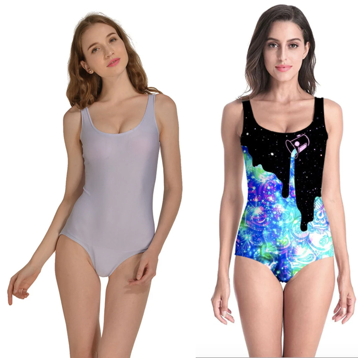 Custom Full-Color Women's One Piece Swimsuits 1