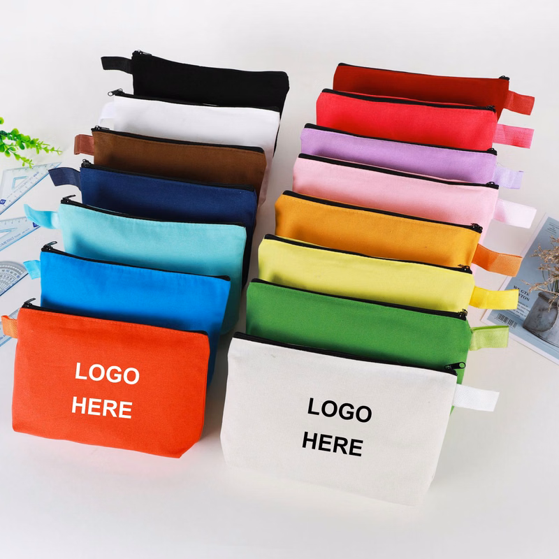 Customized Zipper Canvas Pencil Case