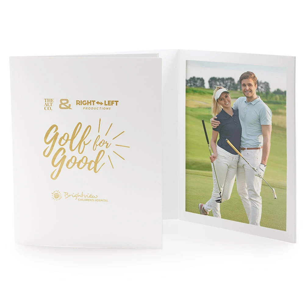 White Photo Folders – 8" x 10" 1