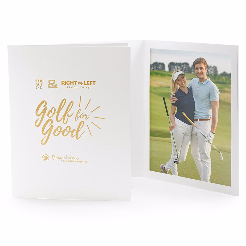 White Photo Folders – 8" x 10"