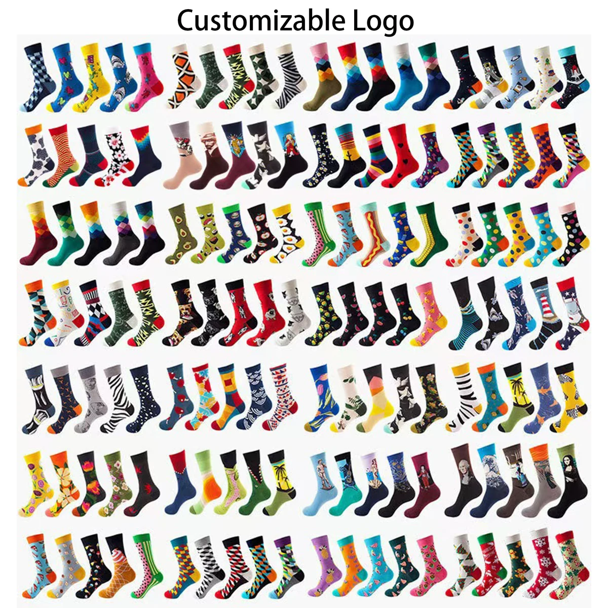 New Autumn And Winter Men's Socks With Customizable Logo 1