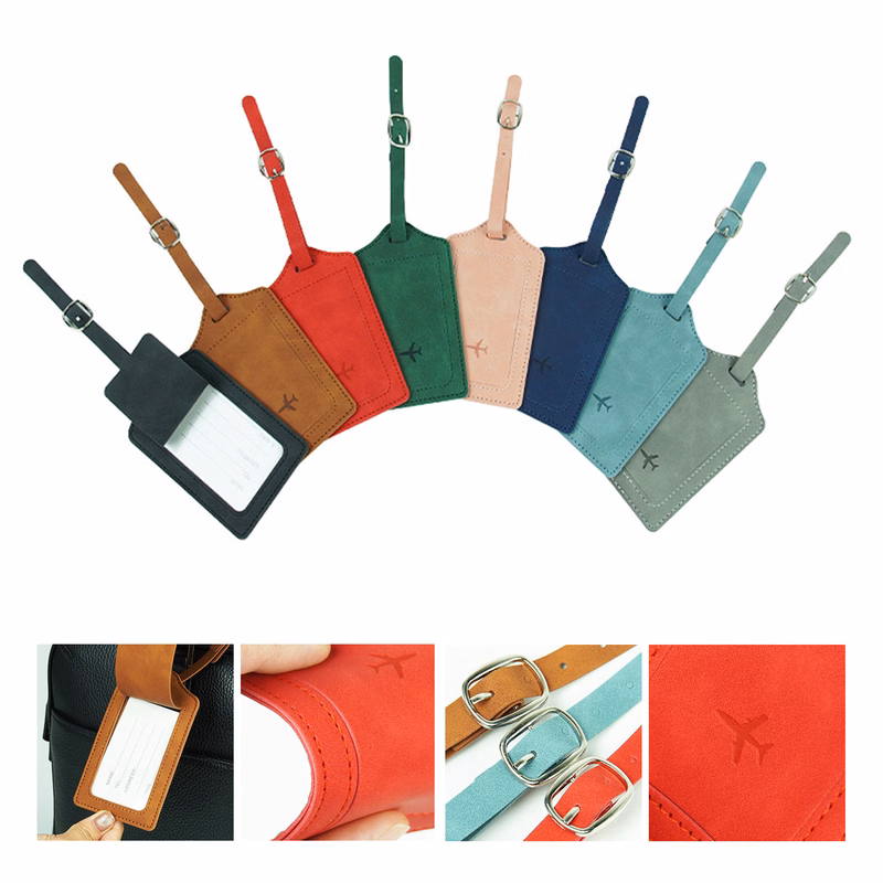 PU Leather Luggage Tag For Suitcases