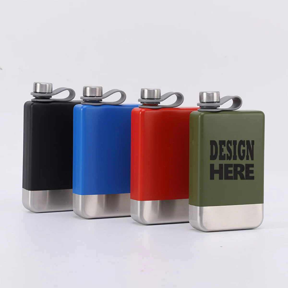 Portable Stainless Steel Painted Flask 1