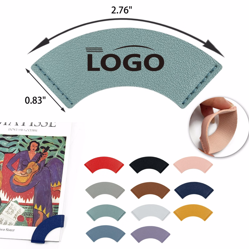 Soft Curved Leather Bookmark