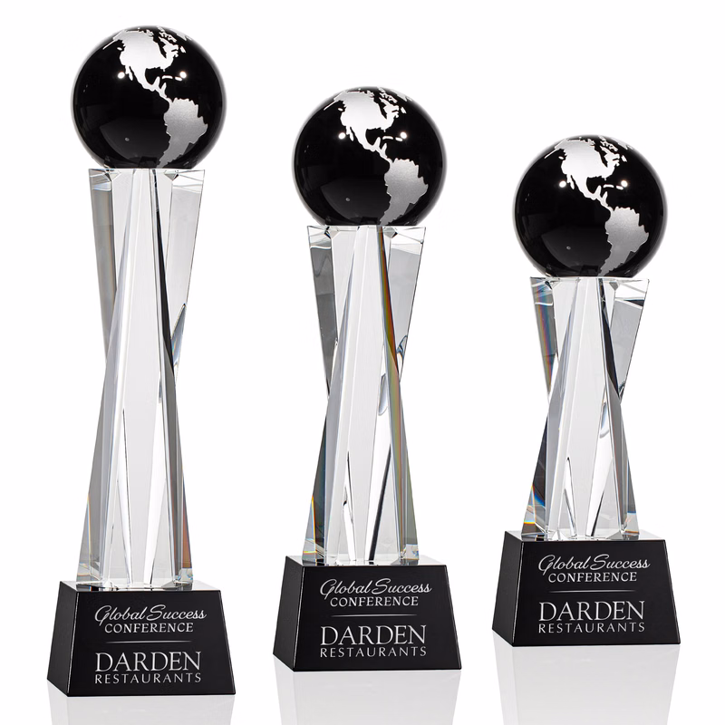 Havant Globe Award - Black/Silver