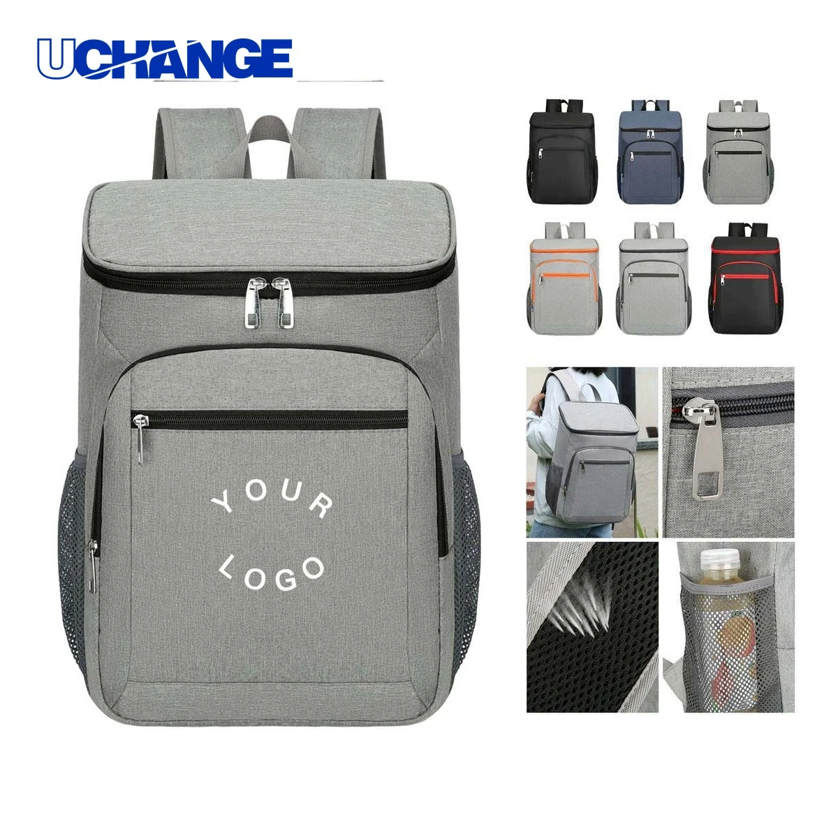 Water Repellent Oxford Backpack with Aluminum Lining 1