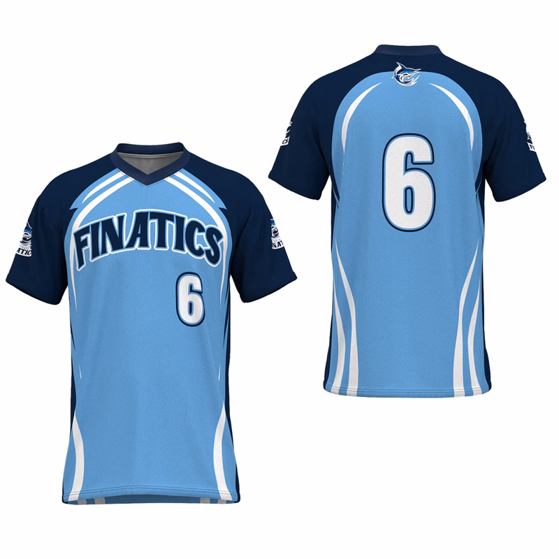 Men's Baseball V-Neck Pinhole Mesh Jersey