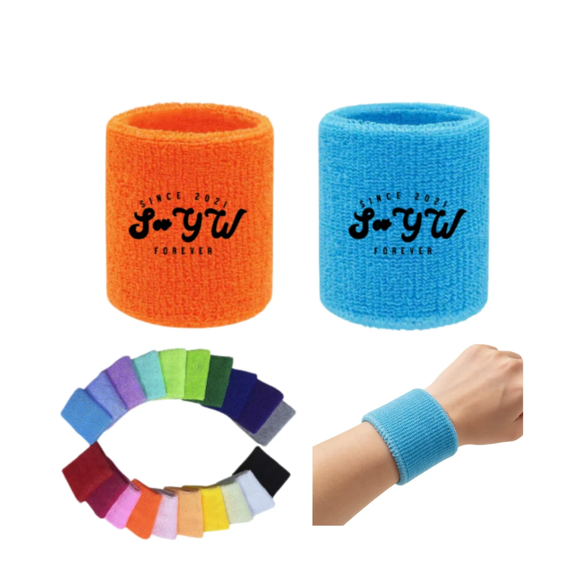 Sweat Absorbing Athletic Wristband 1