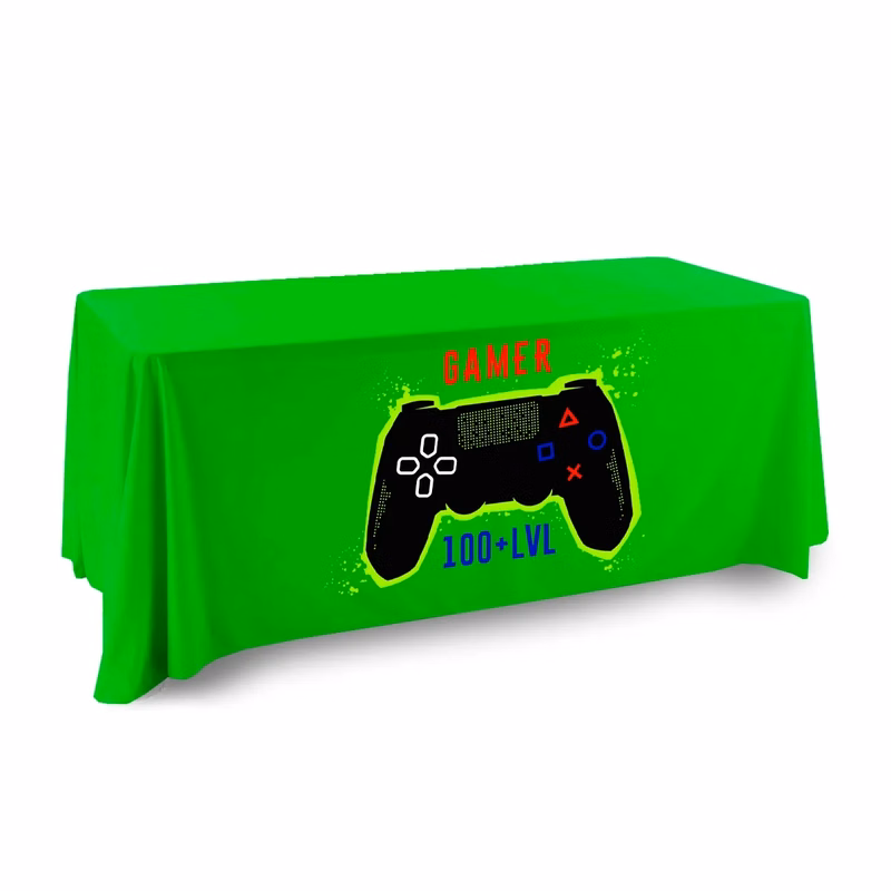 Custom Table Cover - Front Panel - Digital - Silk Poly