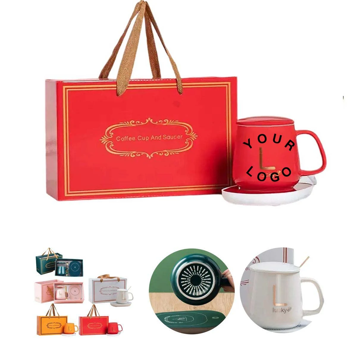 Coffee Mug Gift Box with Spoon and Pad 1