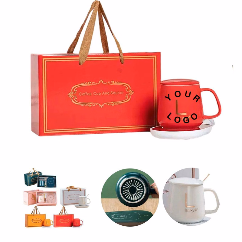 Coffee Mug Gift Box with Spoon and Pad