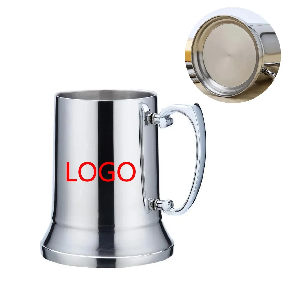 12oz Stainless Steel Double Layer Beer Mup 1