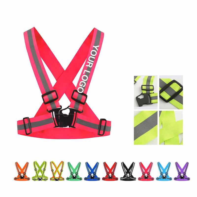 Polyester Safety Vest with Reflective Strips