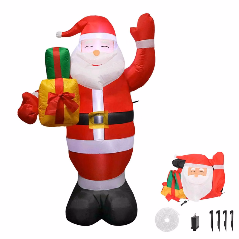 Inflatable Christmas Yard Decorations Santa Claus