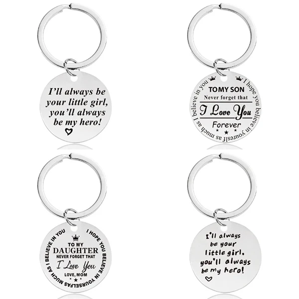 Custom Stainless Steel Round Keychain with Full Color Imprint — Executive Gift 1